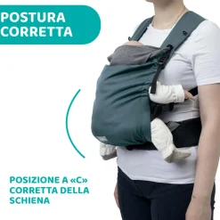 Chicco Marsupio skin fit green wood