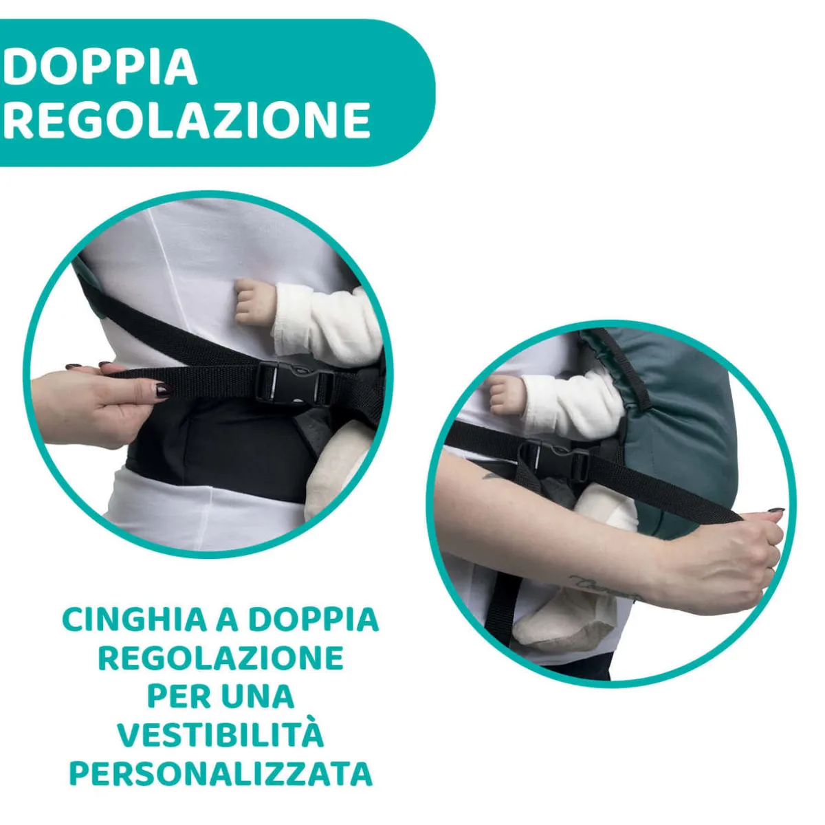 Chicco Marsupio skin fit green wood