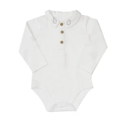 Mawi – body jersey stretch ricamo collo