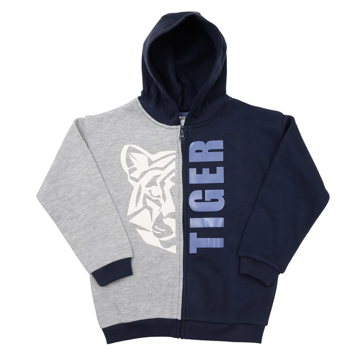 Mawi – cardigan fpa bicolore c/cappuccio e st