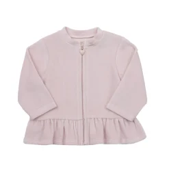 Mawi – cardigan tinta unita ciniglia zippato