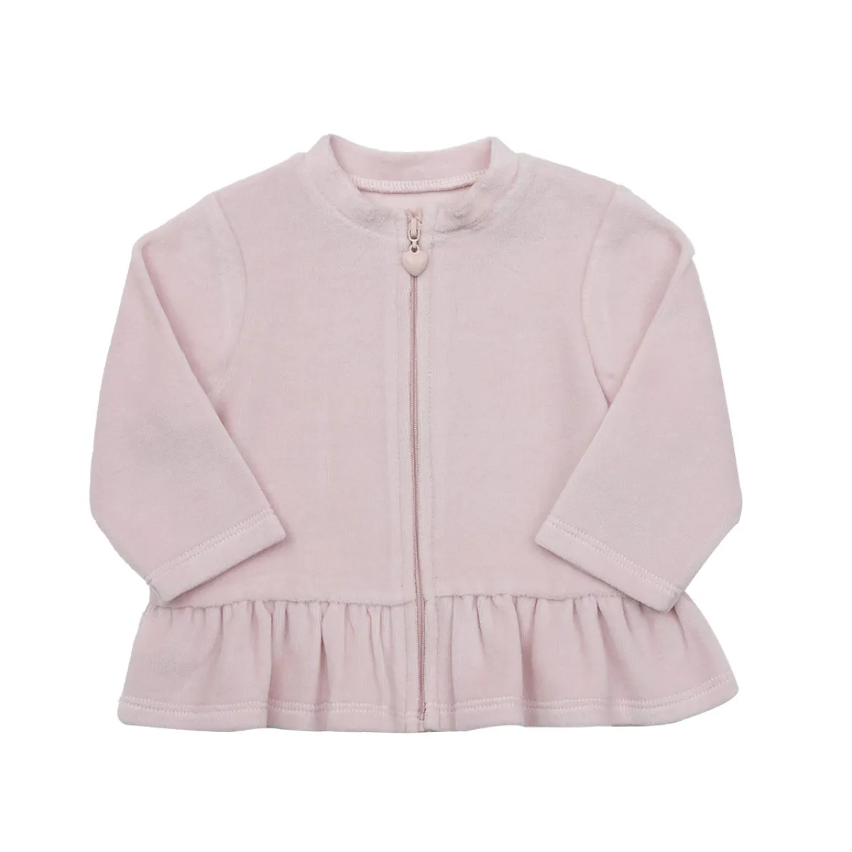 Mawi – cardigan tinta unita ciniglia zippato