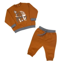 Mawi – jogging felpa bicolore c/stampa