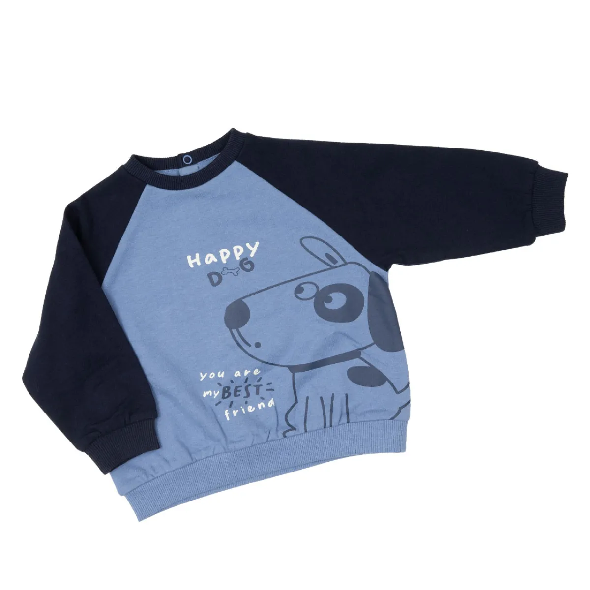 Mawi – maglia felpa. raglan c/stampa
