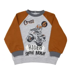 Mawi – maglia felpa. raglan c/stampa