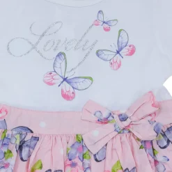 Mawi abito manica corta stampa farfalle