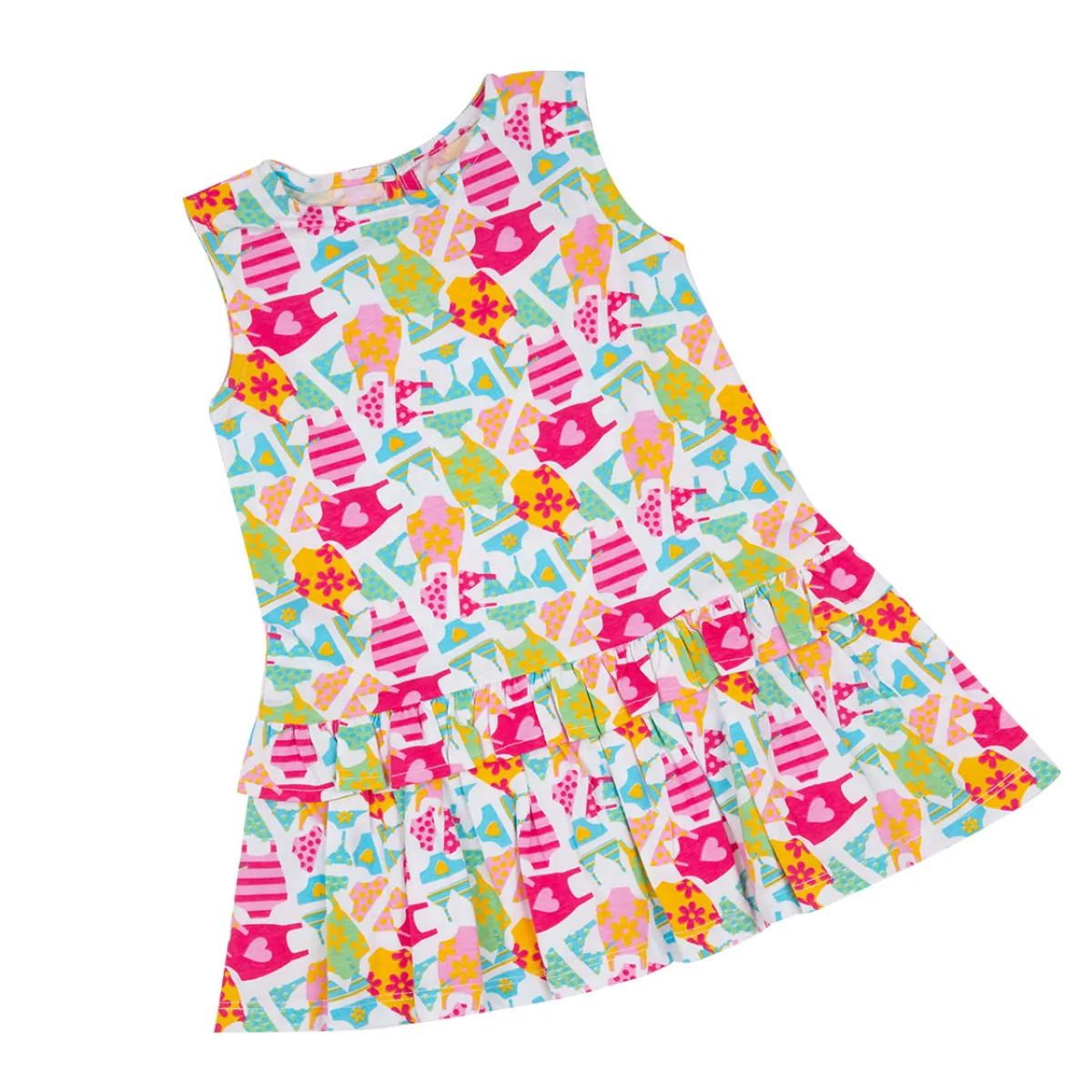 Mawi abito senza maniche stampa costumi