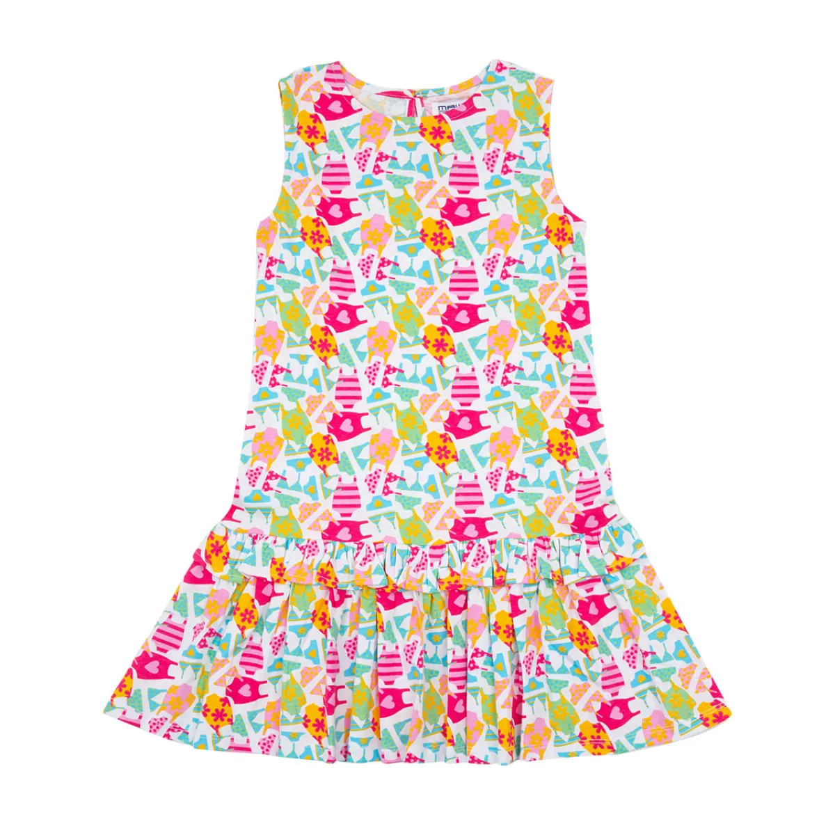 Mawi abito senza maniche stampa cuori