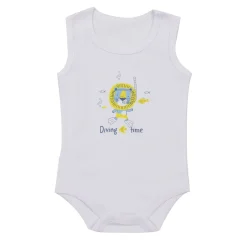 Mawi body canotta costina con stampa