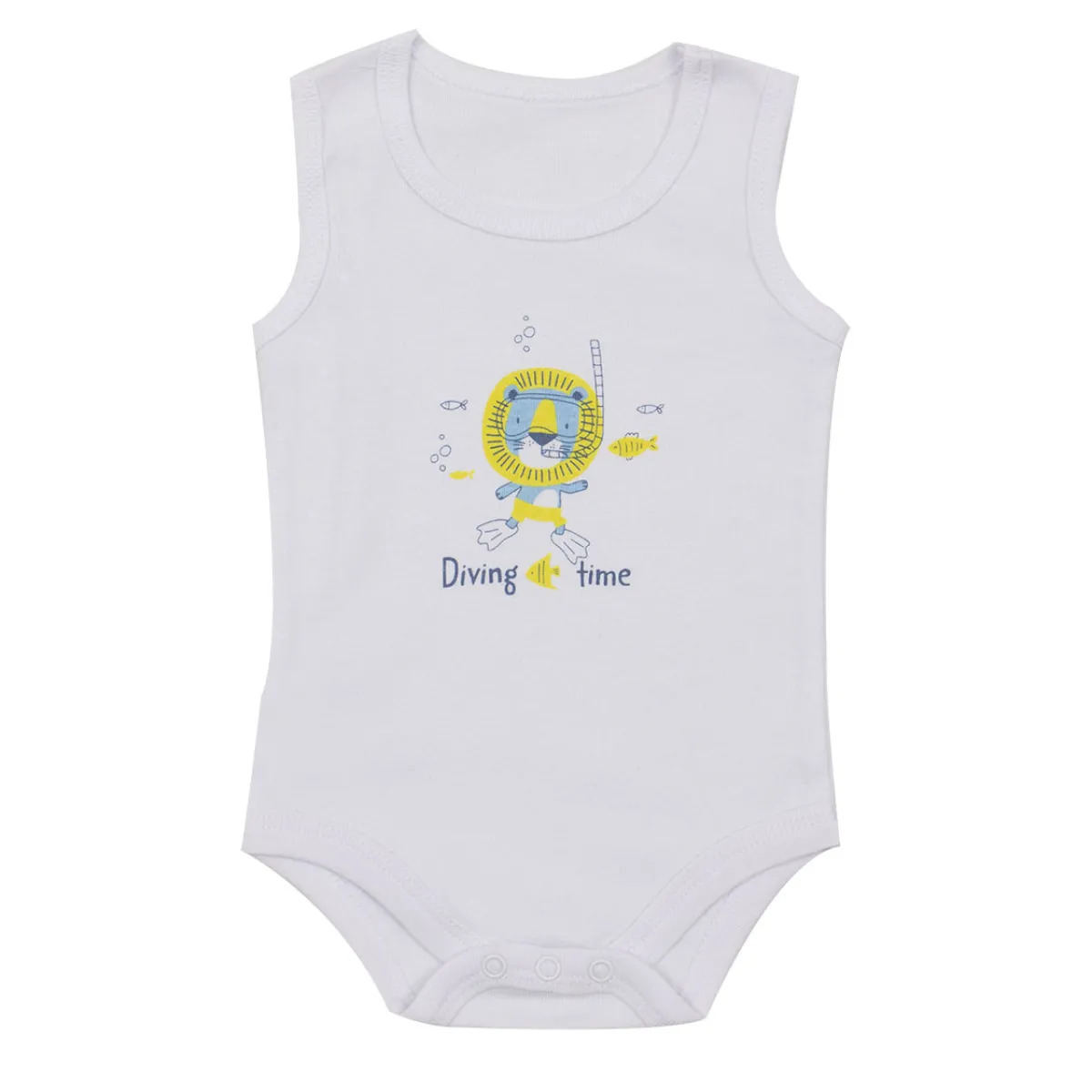 Mawi body canotta costina con stampa