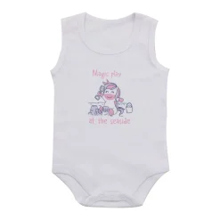 Mawi body canotta costina con stampa