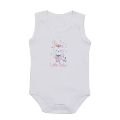 Mawi body canotta costina con stampa