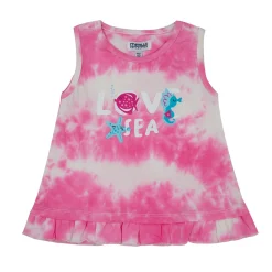 Mawi canotta tye dye stampa love