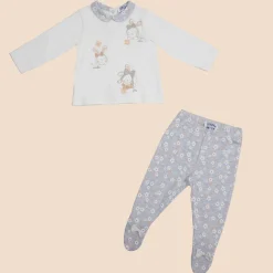 Mawi completo top e ghettina interlock con stampa