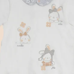 Mawi completo top e ghettina interlock con stampa