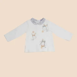 Mawi completo top e ghettina interlock con stampa