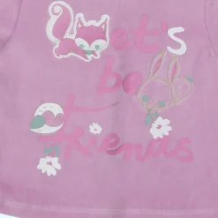 Mawi completo top e ghettina ciniglia con stampa