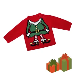 Mawi maglia tricot folletto natalizio