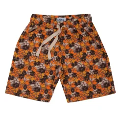 Mawi short marrone stampa zampe