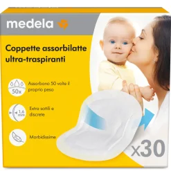 Medela coppette assorbilatte ultratraspiranti 30 pezzi