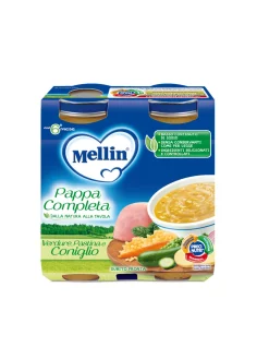 Mellin pappa completa coniglio 2×250 gr