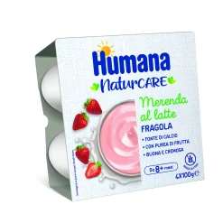 Humana Merenda al latte fragola 4x100g –