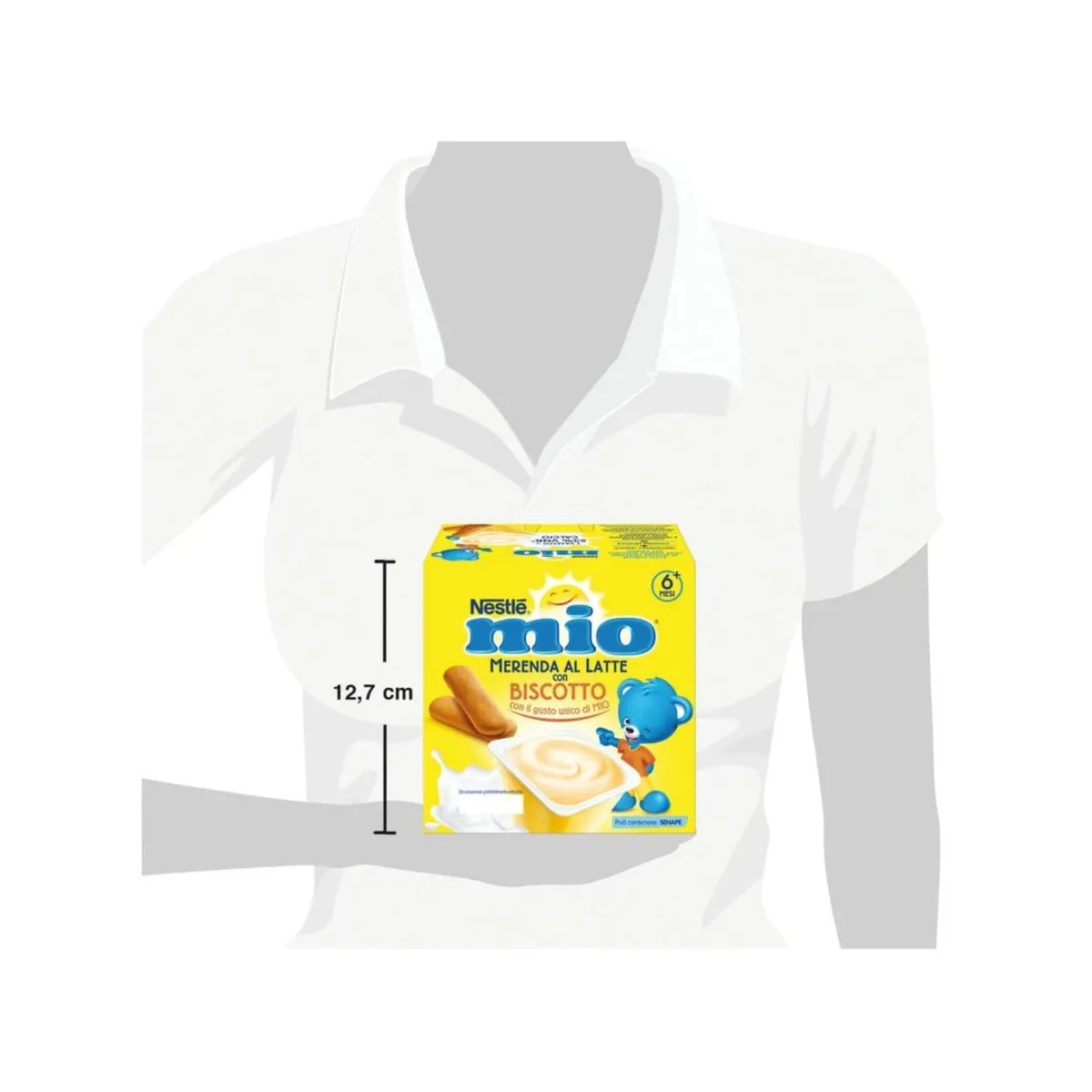 Nestlé Mio merenda al latte biscotto da 6 mesi – 4 vasetti da 100g –