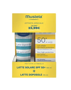 Mustela – bipack latte solare protezione molto alta spf50+ 100ml + latte doposole 125ml