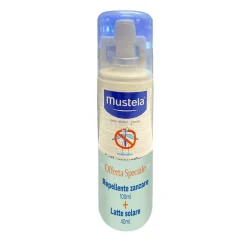 Mustela latte solare 40 ml spf50+ con repellente antizanzare 100 ml
