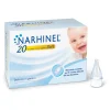 Bambino Narhinel 20 ricambi per aspiratore nasale per neonati e bambini con filtro assorbente per trattenere il muco, usa e getta, soft