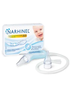 Bambino Narhinel aspiratore nasale soft per neonati e bambini, aiuta a liberare il nasino, rimuovendo delicatamente le secrezioni nasali, con 2 ricambi soft