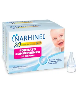 Bambino Narhinel ricambi per aspiratore nasale per neonati e bambini con filtro assorbente per trattenere il muco, usa e getta, soft 20+10