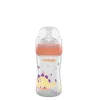 Neo Baby Neobaby biberon plastica collo largo silicone 150ml flusso lento arancione 0m+