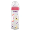 Neo Baby Neobaby biberon plastica collo largo silicone 250ml flusso regolabile rosa 2m+