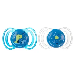 Neo Baby Neobaby succhietto anatomico silicone medio 6m+ blu 2pz