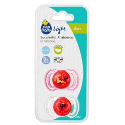 Neo Baby Neobaby succhietto anatomico silicone medio 6m+ rosa 2pz