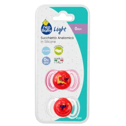 Neo Baby Neobaby succhietto anatomico silicone mini 0m+ rosa 2pz