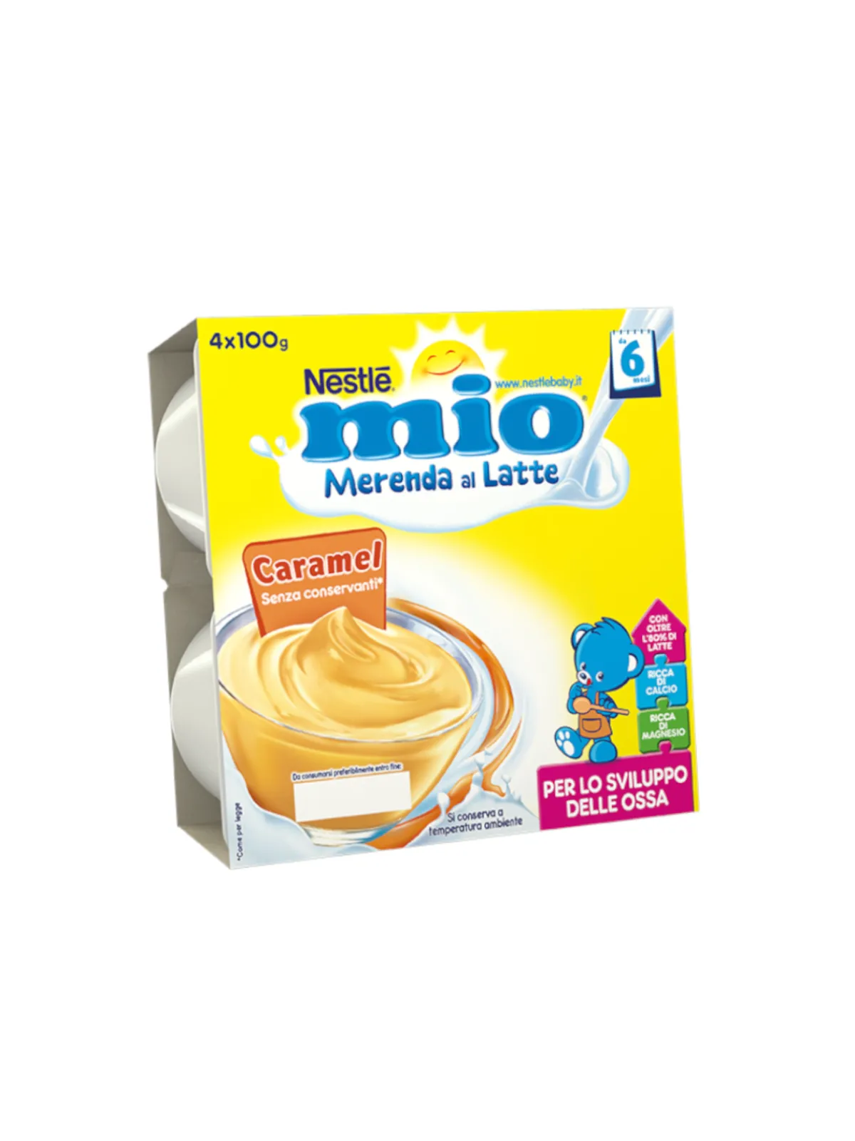 Nestlé Nestle’ – merenda lattea caramel 4×100 gr