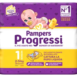 Catalogo Pampers Newborn taglia 1 (2-5 kg) – 28 pz – pampers progressi