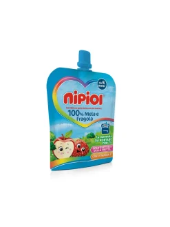 Nipiol – pouches mela fragola 85 gr