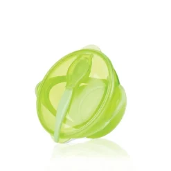 Nuby scodella 300ml con ventosa, coperchio e cucchiaino, assortita