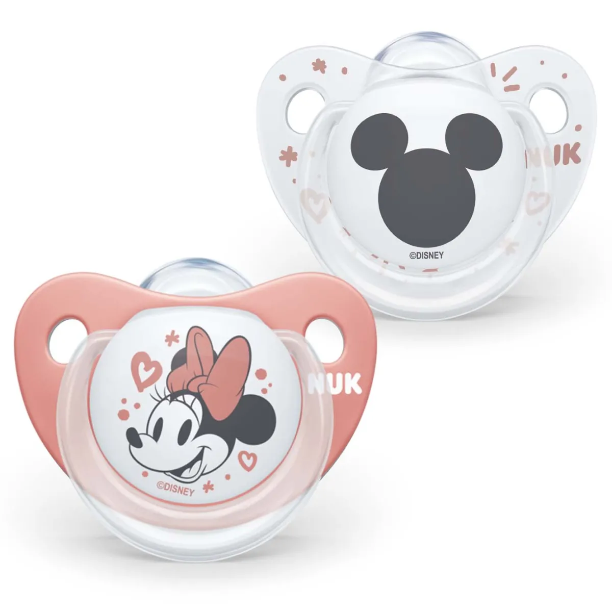 Nuk succhietto tl disney minnie_red_silicone 0-6 2pz