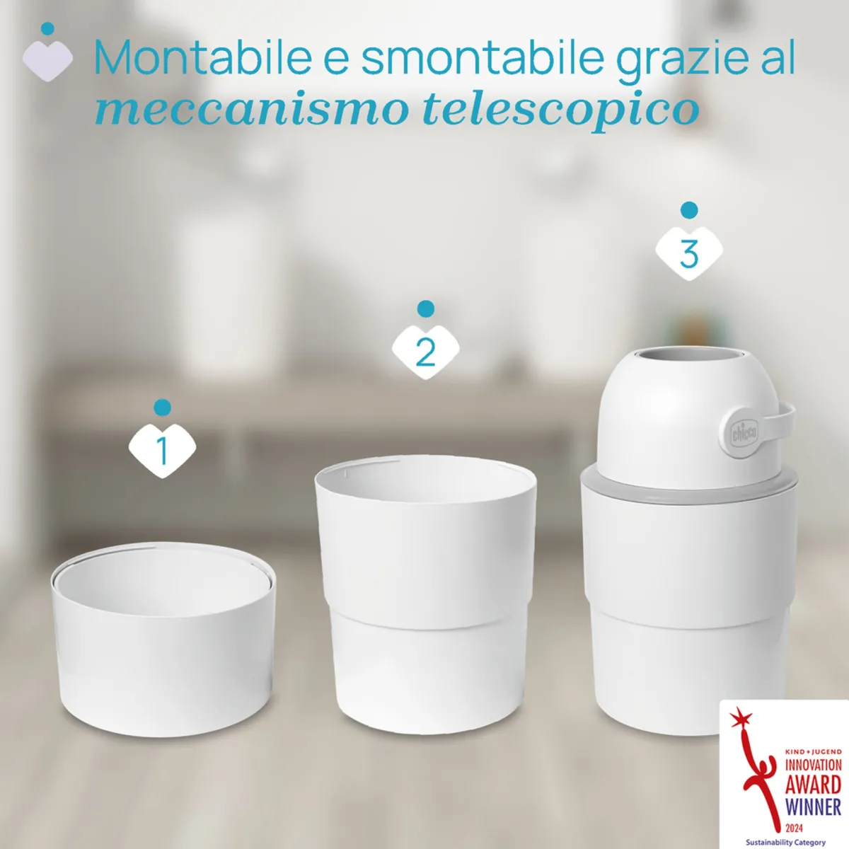 Chicco Odour off mangiapannolini telescopico –