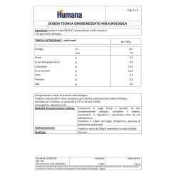 Humana Omo mela biologica 4x100g –