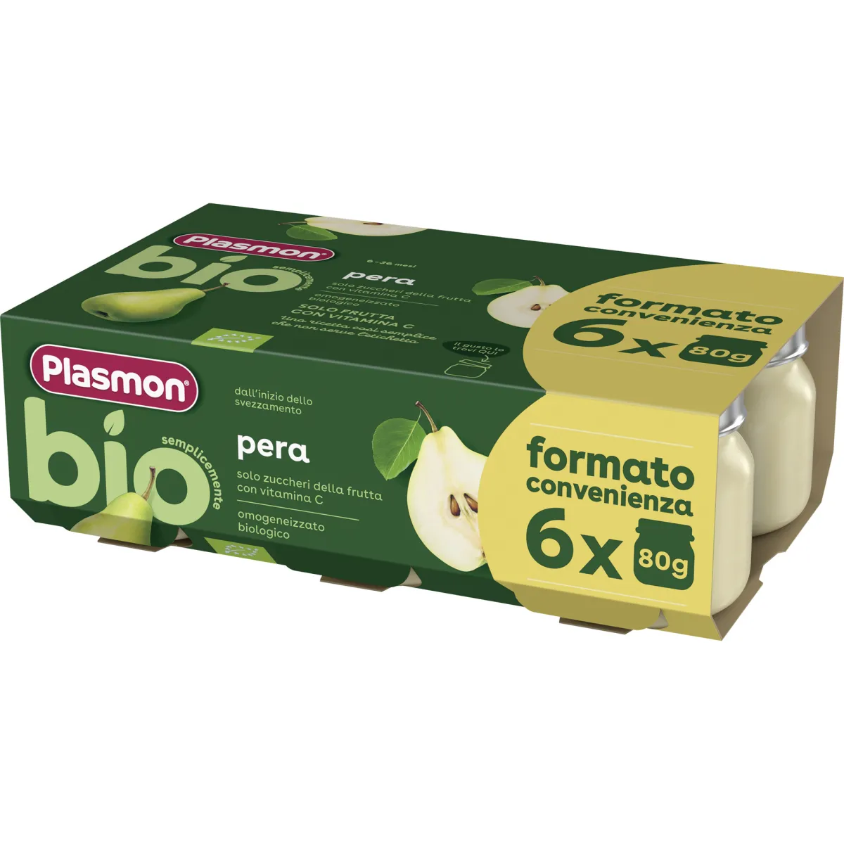 Plasmon Omogeneizzato bio – pera 6x80g –