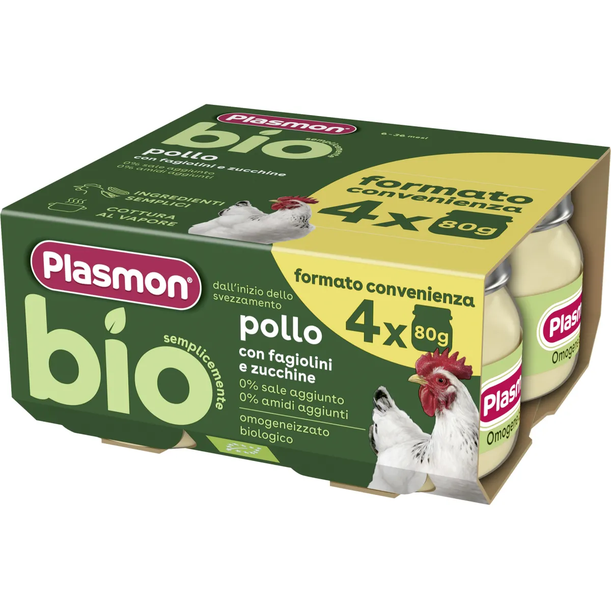Plasmon Omogeneizzato bio – pollo 4x80g –