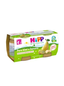 Hipp Omogeneizzato kiwi, banana e pera 100% 2x80g