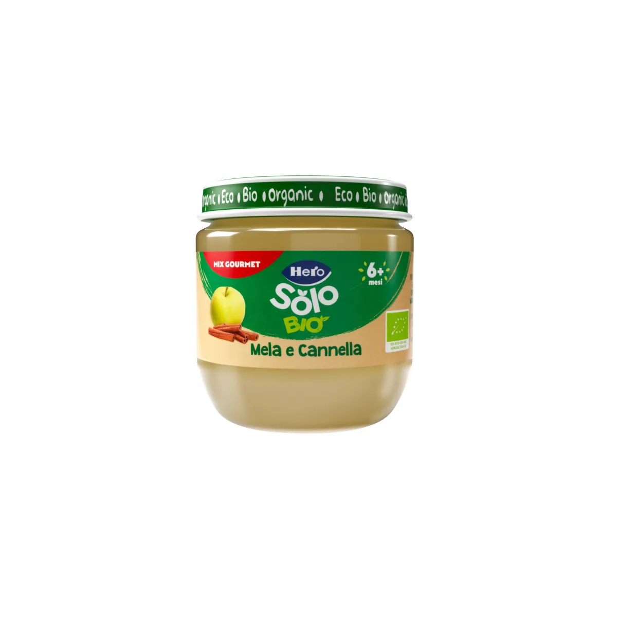 Hero Omogeneizzato mela e cannella 120 gr biologico – solo