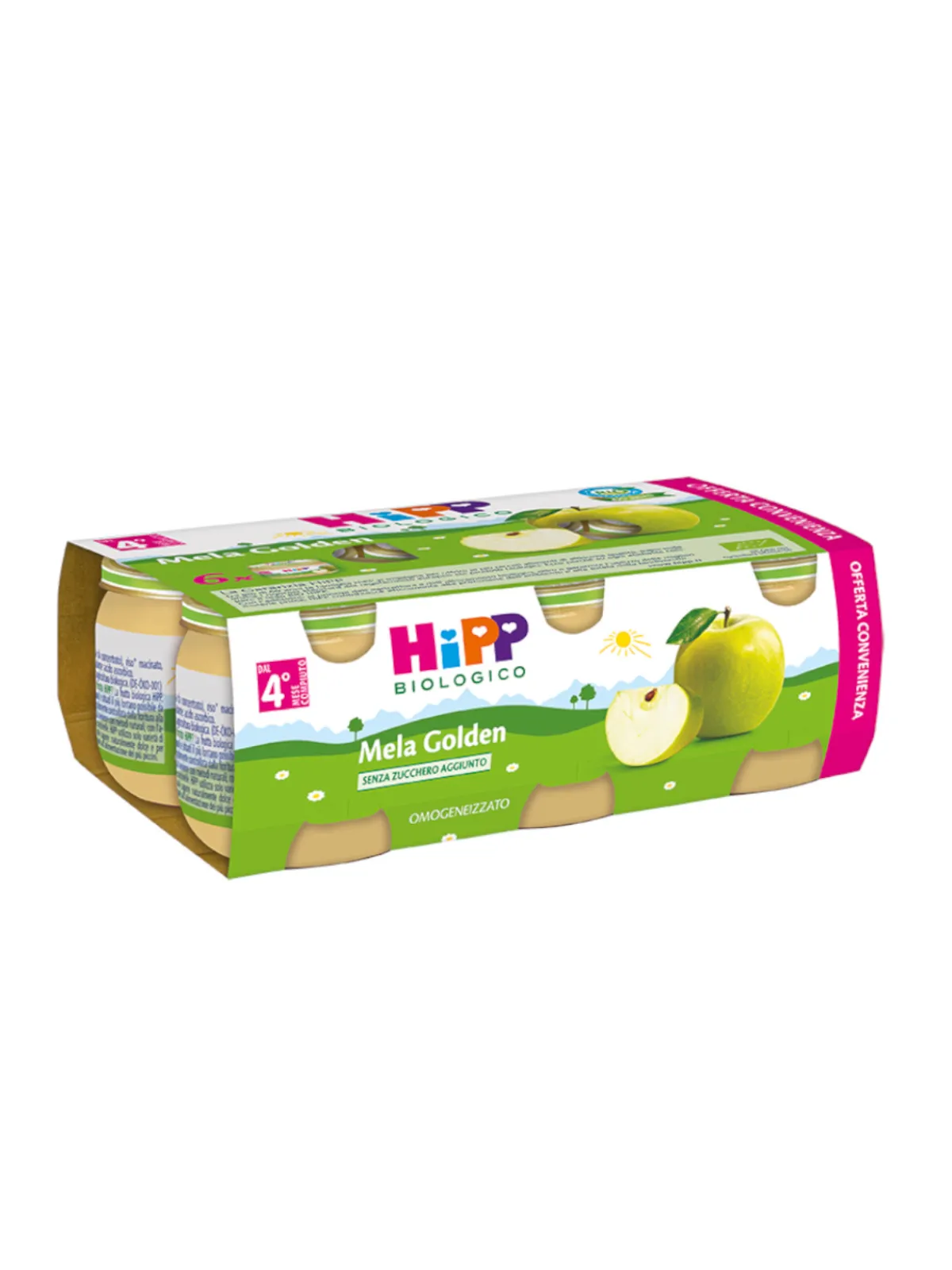 Hipp Omogeneizzato mela golden 100% 6x80g
