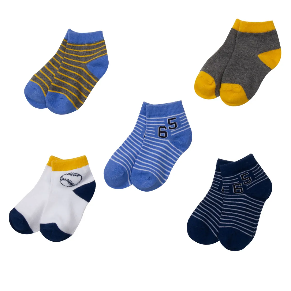 Mawi Pack 5 calze corte bimbo sportive